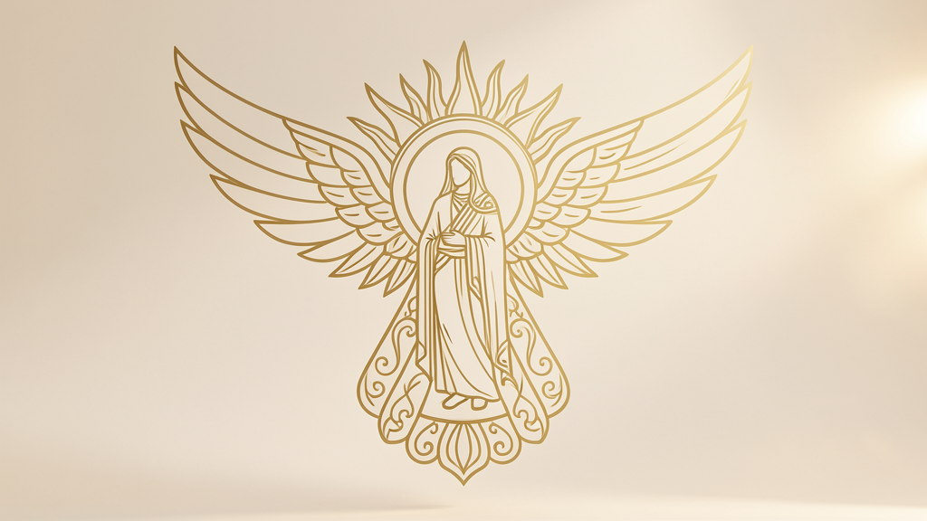 Faravahar-Symbol — geflügelter Sonnendisc für Freiheit